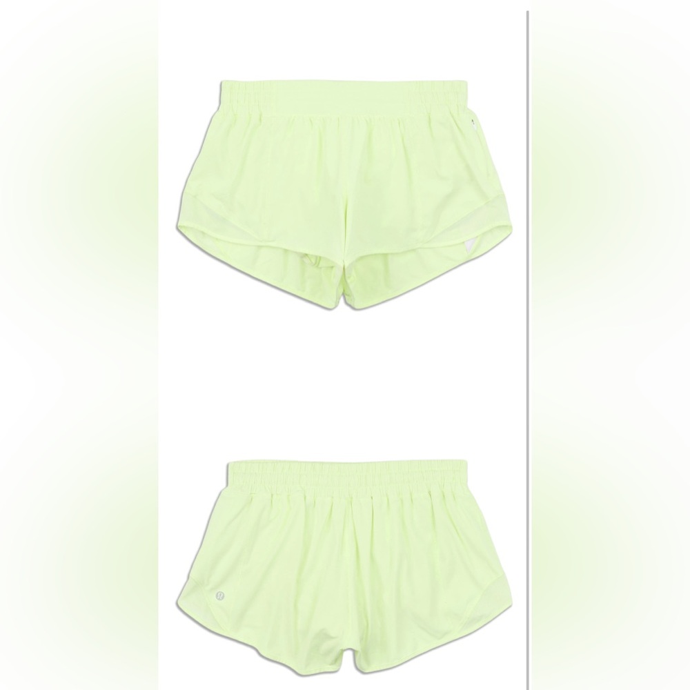 Lululemon Hotty Hot Short 2.5” Inseam Lemon Ice Women’s Size 10
